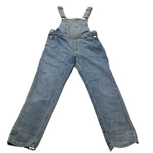 Animale Denim Overalls Women's Size S Light Wash Jean Jumpsuit Adjustable Straps